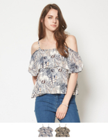 ヤシの木柄2wayキャミソール【メール便可／35】