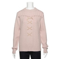 【50%OFF】レースアップニット