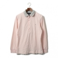レイヤードポロシャツ M バーバリーブルーレーベル 53431 BURBERRY BLUE LABEL グレー系×ピンク系 メンズ