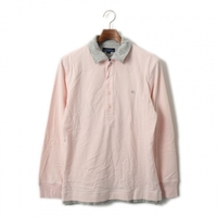 レイヤードポロシャツ M バーバリーブルーレーベル 53431 BURBERRY BLUE LABEL グレー系×ピンク系 メンズ