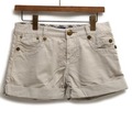 ロールアップショートパンツ 36 バーバリーブルーレーベル 71124 BURBERRY BLUE LABEL ベージュ レディース