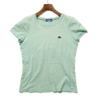 ロゴ刺繍半袖Ｔシャツ 38 バーバリーブルーレーベル 67592 BURBERRY BLUE LABEL グリーン レディース