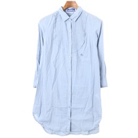 七分袖ロング丈シャツ 38 バーバリーブルーレーベル 60798 BURBERRY BLUE LABEL ブルー系 レディース