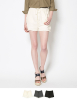 裾フリンジショートパンツ【メール便可／100】
