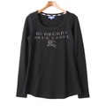長袖Tシャツ 38 バーバリーブルーレーベル 61853 BURBERRY BLUE LABEL ブラック系 レディース