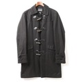 裏地キルティングチェックトグルボタンロングコート M バーバリーブラックレーベル 01000429 BURBERRY BLACK LABEL ブラック メンズ
