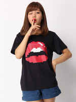 WEGO/デジタルモチーフTシャツ