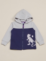 baby ダイナソープリントパーカー/ネイビー