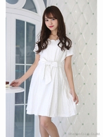 スカラップツイードフレアＯＰ/Sベージュ