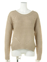 ローゲージ畦ニット