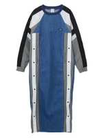 PANELED TRACK DRESS/グリーン