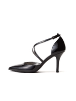 《B ability》クロスストラップパンプス/ブラック(010)