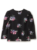 カラフルチューリップブラウス/ブラック