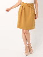 ベルト付きタックタイトスカート/ショッキングピンク