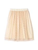 《EDIT COLOGNE》フロッキードットスカート/エクリュ1(031)