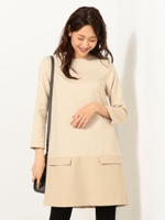 〓★JOC 切替フラップポケットミニワンピース/NATURAL