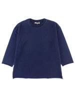 カットデニム八分袖Tシャツ