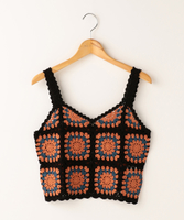 カギ針配色ビスチェ