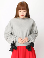 WEGO/ギャザーリボンスウェット