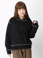 WEGO/ステッチワークパーカー