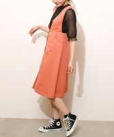 フロントボタンジャンパースカート