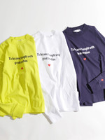 WEGO/ハートロゴロングTシャツ