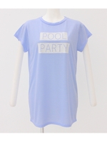 【Sandie anap】POOL PARTY BOXプリントＴシャツ/ブルー(019)