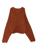 Wネックテープニット/ORG