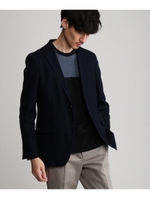 [TALL&LARGEサイズ]メランジハニカムジャージジャケット/ブルー(492)