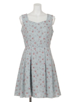 【sw】ベルフラワータンクワンピース/MNT