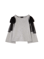 エリーゼショルダーリボンカットソー/GRAY(020)