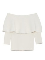 オフショルフリルプルオーバー/OWHT