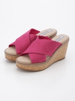 クロスウェッジサンダル/PINK