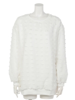 シースルードットトップス/ホワイト