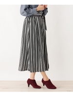 マルチストライプスカート/ブラック(319)