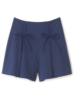 レースアップショーパン/ネイビー