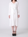 ロングシャツワンピース/WHT