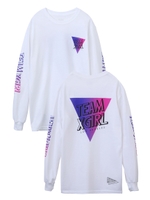 L/S TEE TRI/ピンク