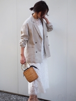 【WEB限定】◎JC 麻ベルト付きジャケット / 麻ジャケ/NATURAL