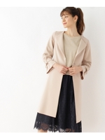 【WEB限定サイズ(SS・LL)あり】リボンベルト付コート/ライトベージュ(051)