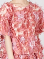 フリンジフラワーJQ ブラウス/PNK