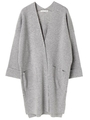 ミラノリブロングカーディガン/ライトグレー