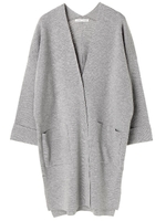 ミラノリブロングカーディガン/ライトグレー