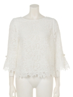 リラレースブラウス/ホワイト