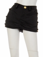 裏毛リング付S-PANT/ブラック