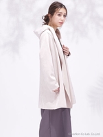 【WEB限定】フェイクスエード着流しコート/ライトベージュ