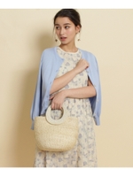 【WEB限定カラーあり】パールボタンカーディガン/ライトブルー(091)