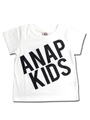 【ANAP KIDS】斜めロゴシンプルTシャツ/ホワイト(001)