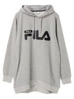 FILA Bigパーカーチュニック/杢グレー