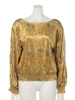 Valmuerクラシックベロアトップス/yellow